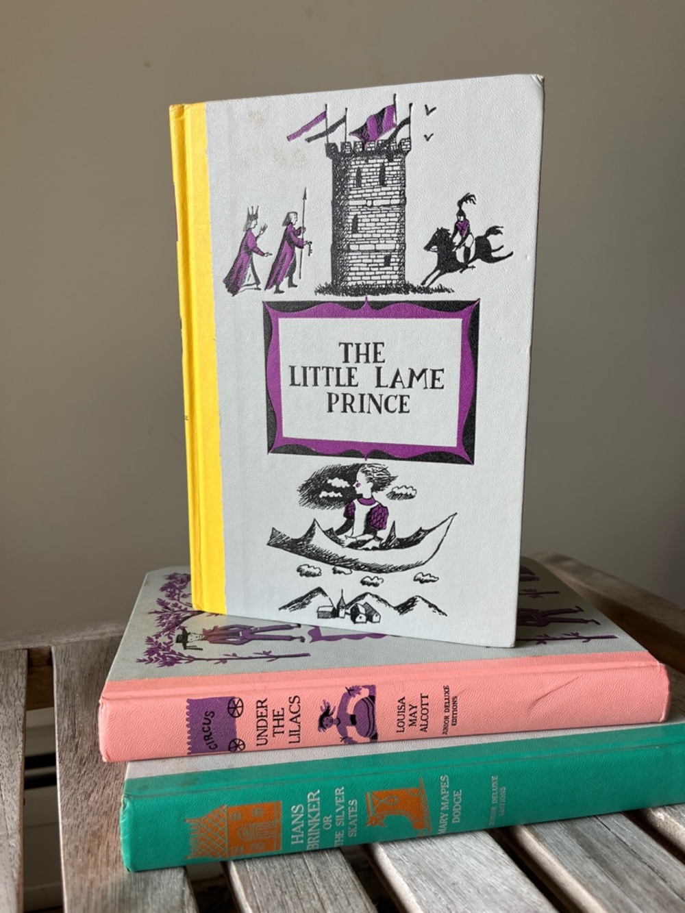 Vintage Little Lame Prince Junior Deluxe Edition Yellow Illustrated Book Decor